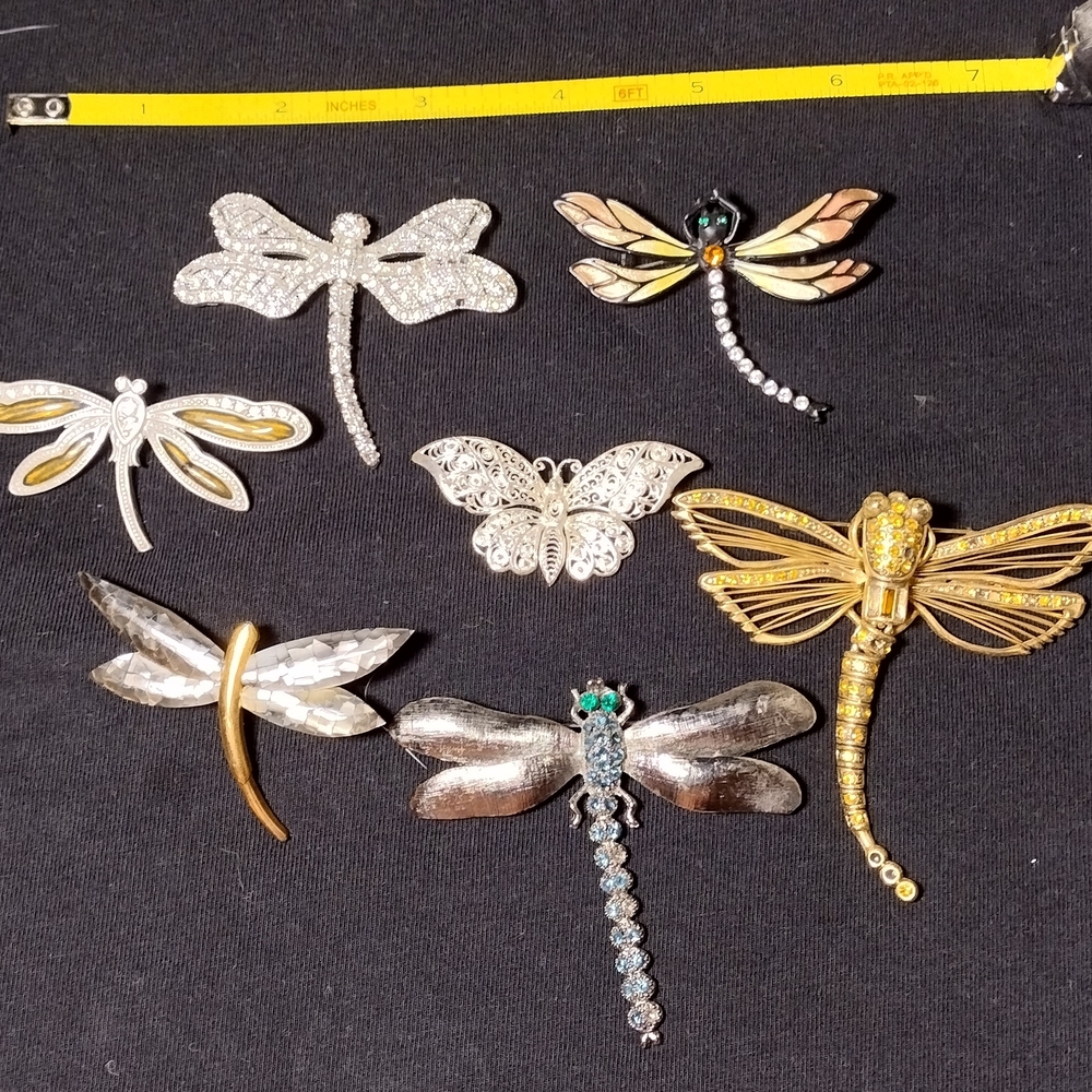 Intricate Silver Butterfly Brooch